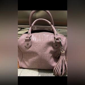 Steve Madden Pink Monogram Blogo Satchel Bag